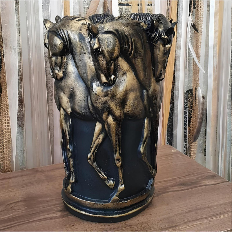 Elegant Decorative Object, Antique Color, 11.4 x 8.7 inches | Crafted from 100% Polyester, Soft Texture and Unique Design | Perfect Accent for Home Décor, Living Room, and Office Spaces