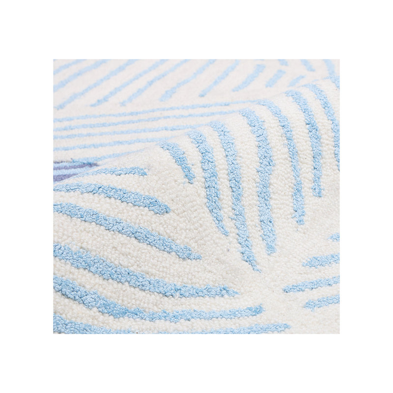 Busybee Geometric Area Rug in Blue, Runner 2'6" x 12'