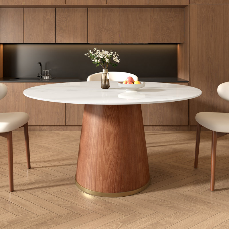 Table de salle à manger Gullu, H 29,52 po x L 59,05 po x l 59,05 po