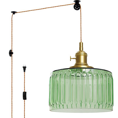 1-light Plug-in Single Pendant