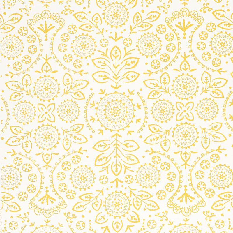 Papier peint Tiana, Jaune