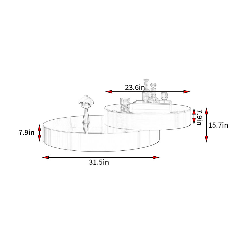 Table basse Modern Light Luxury