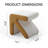 Solid + Manufactured Wood Accent Stool-1718033740