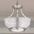Ibtissem V4833 Durango 3-Light Indoor Brushed Nickel Convertible Hanging Pendant (Semi-Flush) with Alabaster Glass Bowl-1631833527