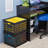 Sterilite Stackable Plastic Storage Open Crate Bin Organizer Box, White