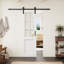 Clear Glass 6-Lite Prefinished Door Slab Solid Manufactured Wood Core Standard Door-134532363