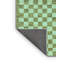 Tapis bleu / vert en polyester tissé à la machine Rossmary-1372890452