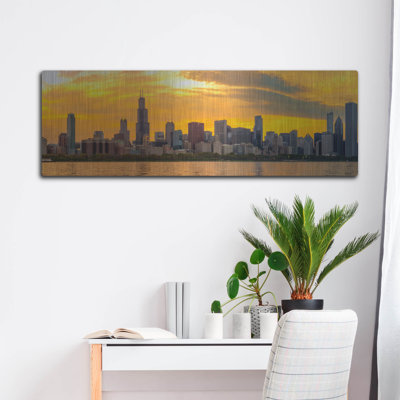 " Chicago Golden Sunset Panorama " by AKG