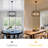 5 - Light 21.25" Matte Black Farmhouse Geometric Candle-Style Square / Rectangle Lantern Chandelier -2139938898-2128546022