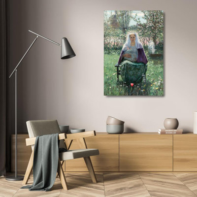 Art sur toile tendue par Red Gallery Barrel Studio® Hitchcock, George: The Blessed Mother