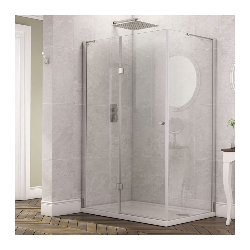  Frameless  Shower Enclosure, 185 cm H x 120 cm W x 90 cm D
