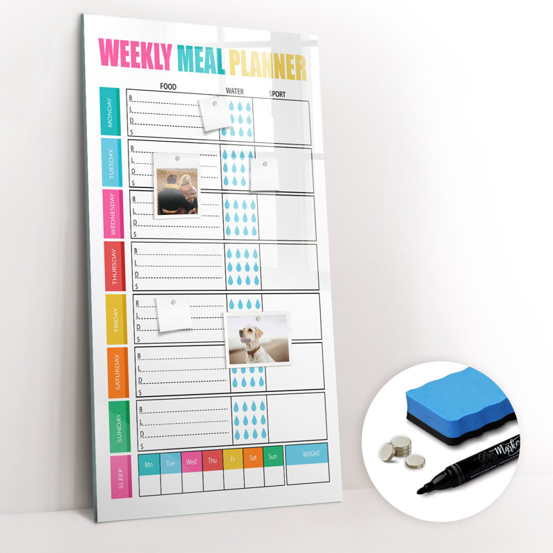 Magnetic Glass Dry Erase Board