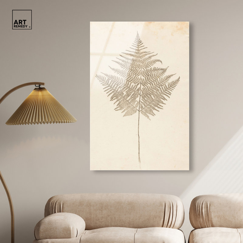 Fougère fougère, reproduction d'art acrylique sur toile par Art Remedy, H 45 po x l 30 po