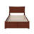 Daury Solid Wood Platform Bed with Panel Footboard and Trundle-987090319-987090318