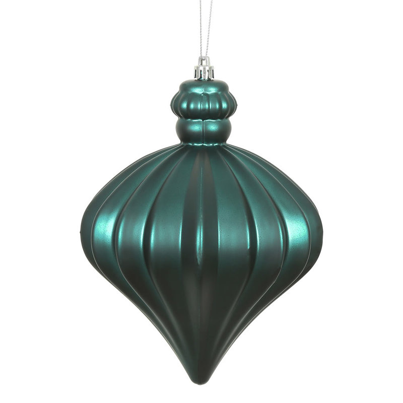 Ornement de Noël oignon 6 po, Bleu mer
