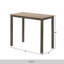Ensemble de salle à manger rectangulaire L 41,5 po x l 21,9 po Branislavka