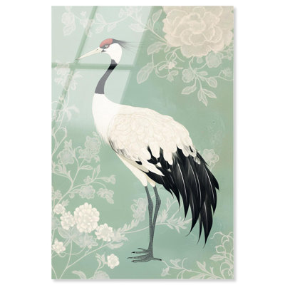 Gentle Crane Acrylic Print Glam Art Prints by Art Remedy