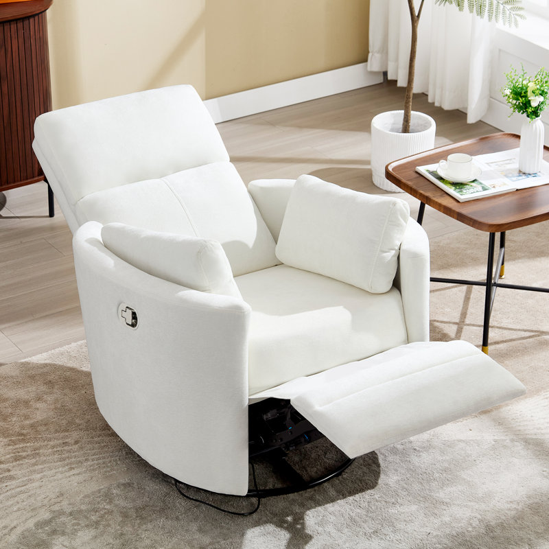 Experience Unmatched Comfort: Luxury Swivel Rocker Manual Recliner with Adjustable Pillows