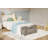 Multi-Functional Wooden Storage Bench – Chest with U-Shaped Cut-Out Pull, Safety Hinges, Sturdy 300 lbs Support – Bedroom, Entryway Organizer – Farmhouse Matte X-Shaped Design-1964597807-1964597800