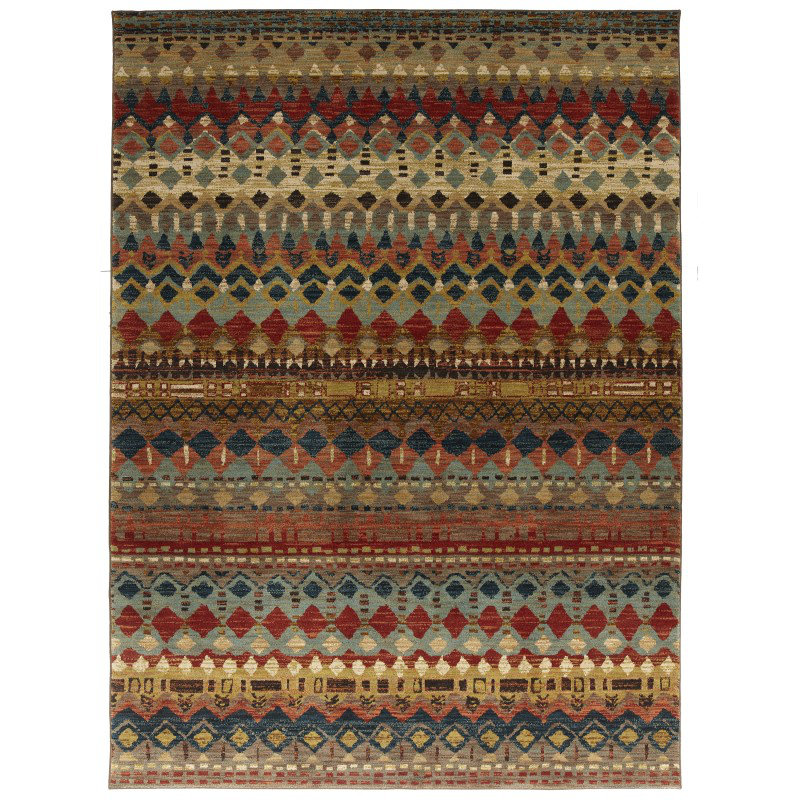 Tapis intérieur en polyester tissé Spice Market, Rectangle 5 pi 3 po x 7 pi 10 po