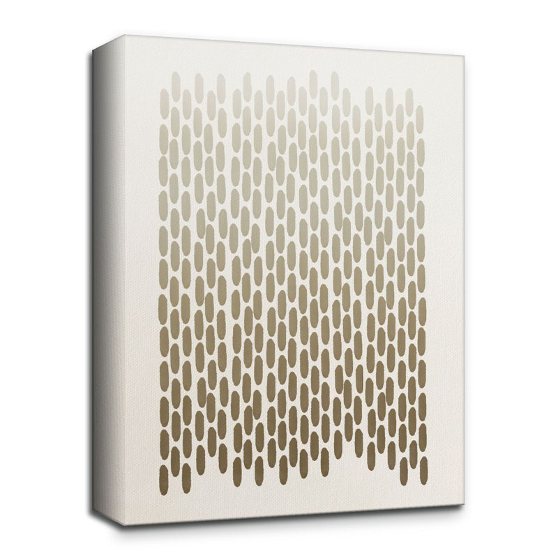 «Alvaro Abstract Neutral CLX III» par ChiChi Decor, impression sur toile, H 30 po x l 24 po x P 1,5 po