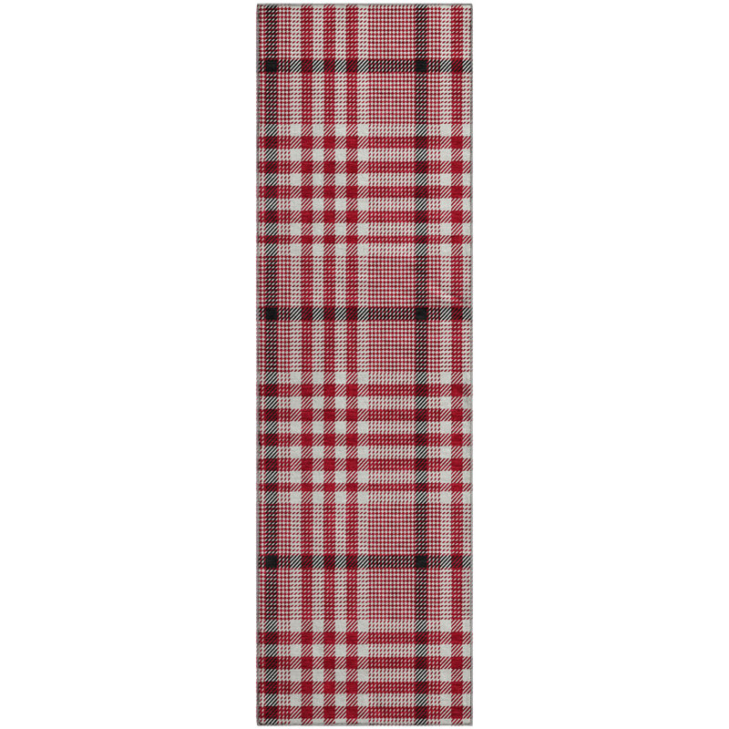 Tapis à carreaux Corry AMF1054 lavable à la machine de qualité supérieure, Tapis de couloir 2 pi 3 po x 7 pi 6 po