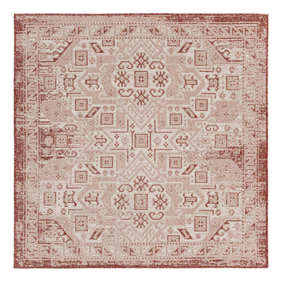 Tapis intérieur / extérieur bleu Allexis Southwestern