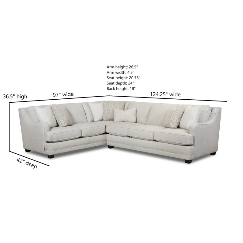 Liran Upholstered L-Shaped Sectional Right Hand Facing