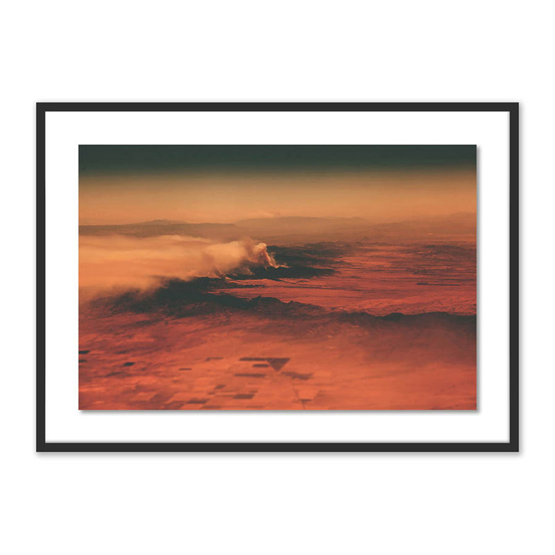 Storm, Arizona Print by Riley Ryan-Wood, Black, 29" H x 40" W x 2.5" D