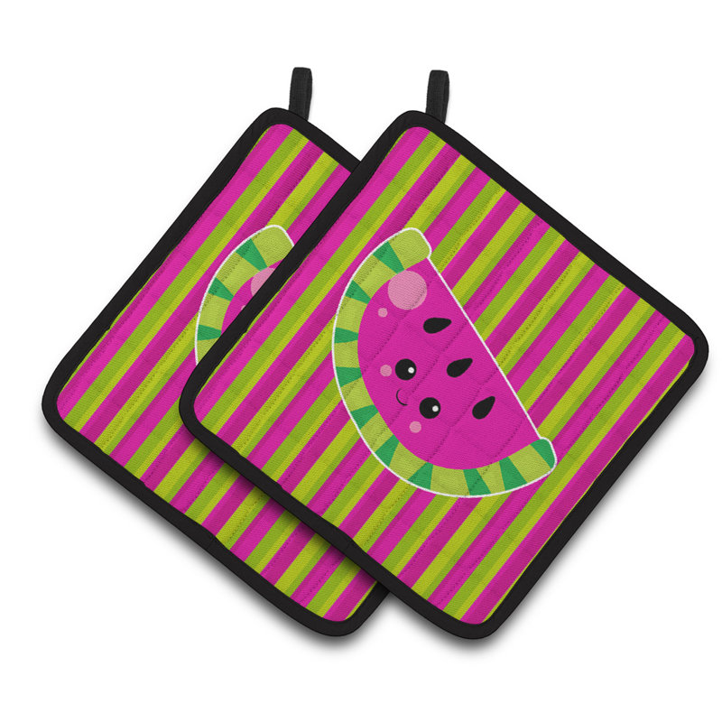 Caroline's Treasures Striped Polyester Potholder