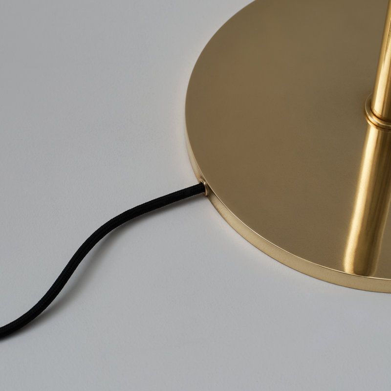 Rousseau LED Torchiere Floor Lamp, Antique Burnished Brass