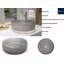 Lavabo de salle de bain vasque circulaire en verre transparent Crystalline-58625718