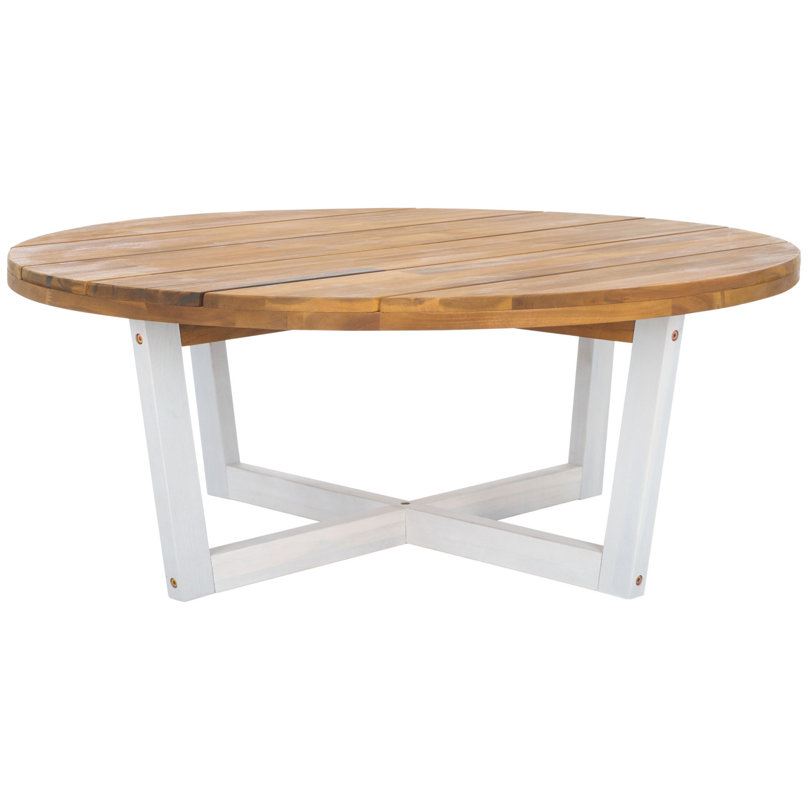 Calysta Wooden Coffee Table, White
