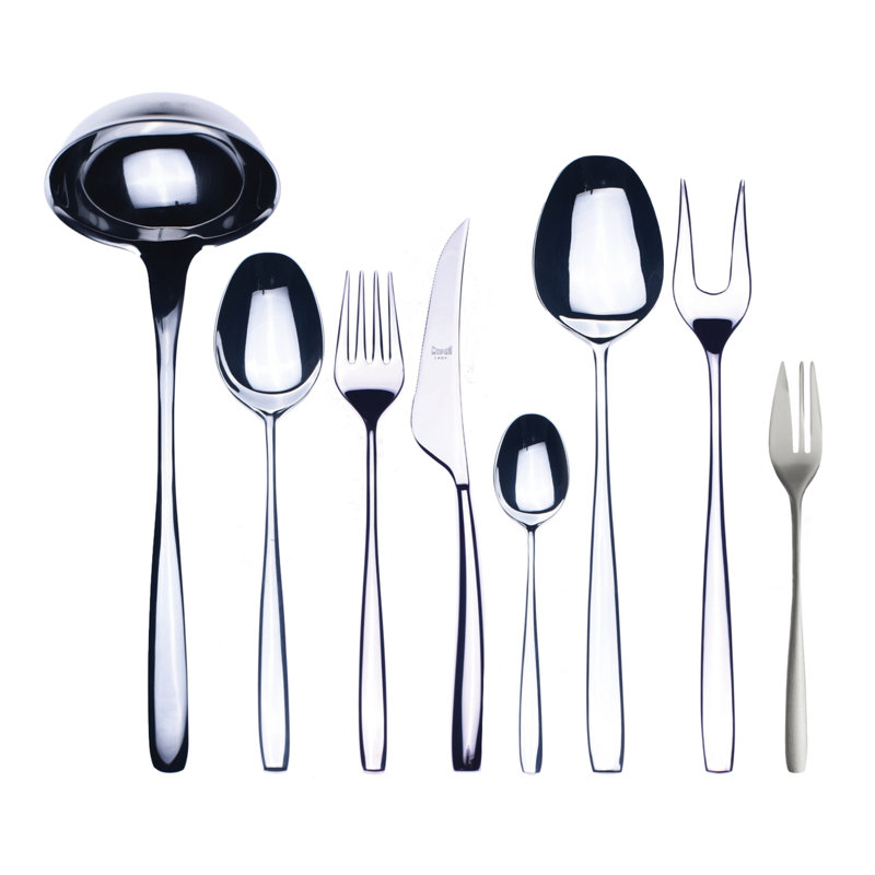 Ensemble de couverts Avanguardia - 63 pièces - Acier inoxydable, Argent argent