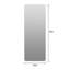 Miroirs d'appoint modernes et muraux en verre 63 x 24 pour la maison