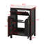 Meuble-lavabo 24 po avec lavabo, petite armoire avec 2 portes à fermeture en douceur, meuble-lavabo simple avec rangement