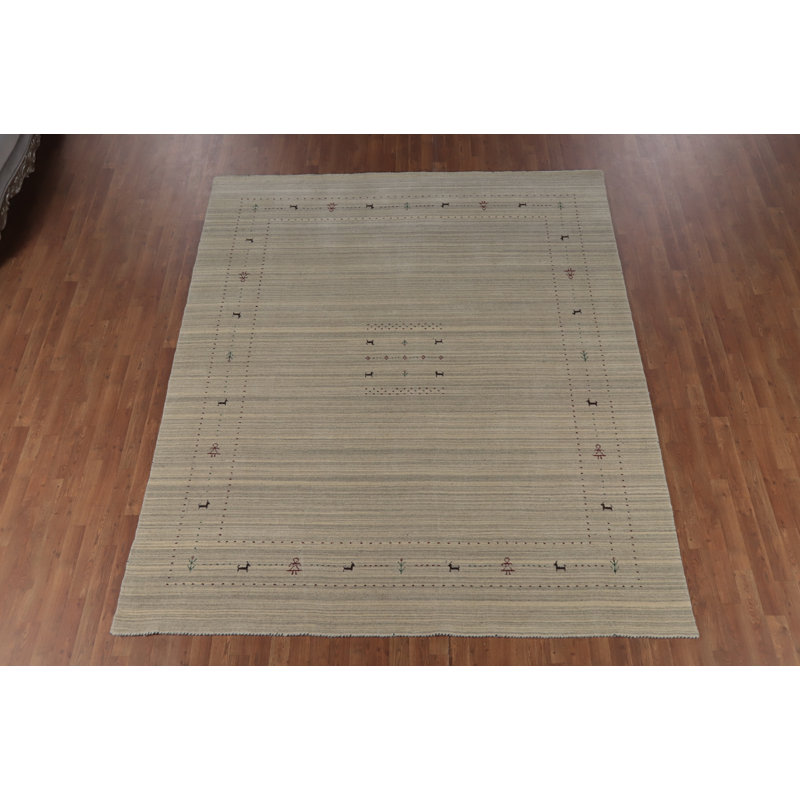 Handmade Wool Gabbeh Indian Area Rug 8x10