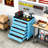 24.5"X13" 5-Drawer Rolling Tool Cabinet ABS Plastic Top & Key Lock 450 Lb Capacity