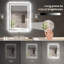 Miroir de salle de bain à DEL avec anti-buée, rétro-éclairé et miroirs de salle de bain éclairés-2063538209