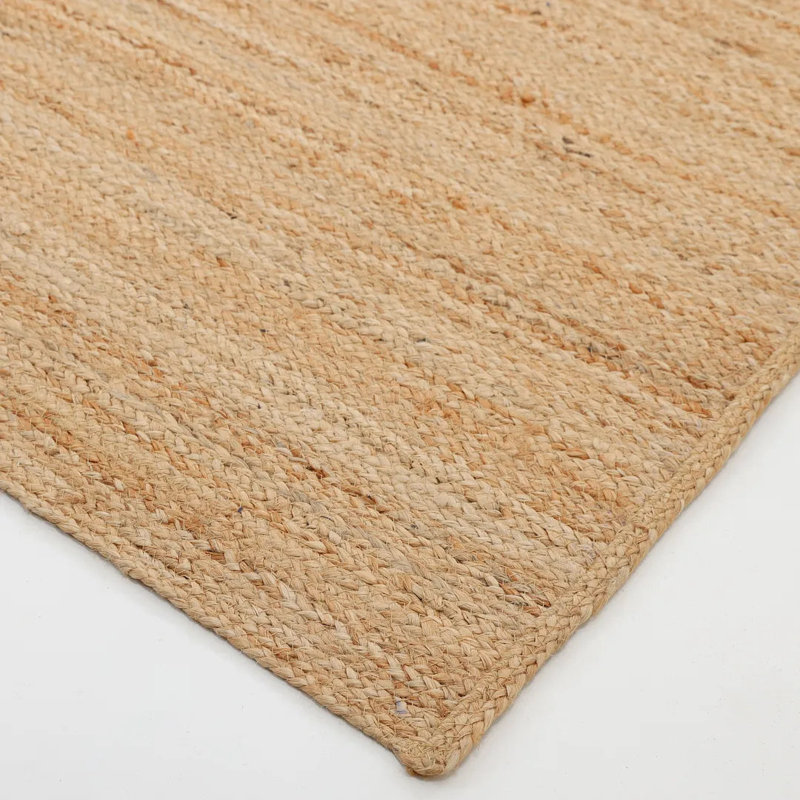 Flatweave Tencel Geometric Area Rug, Rectangle 6' x 9', Brown