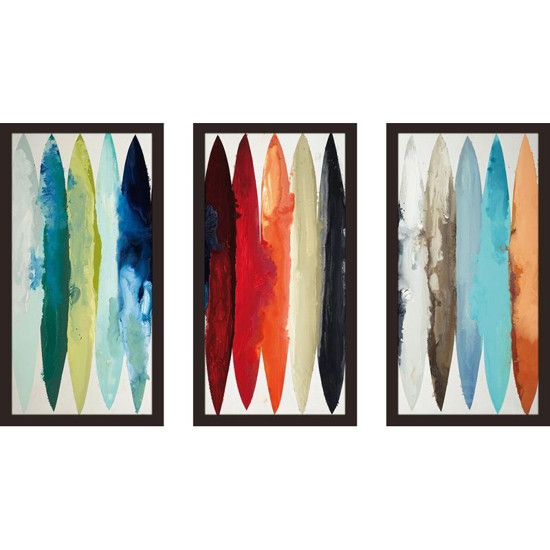 " Even Flow " 3 - Pieces, 25.5" H x 40.5" W x 1" D