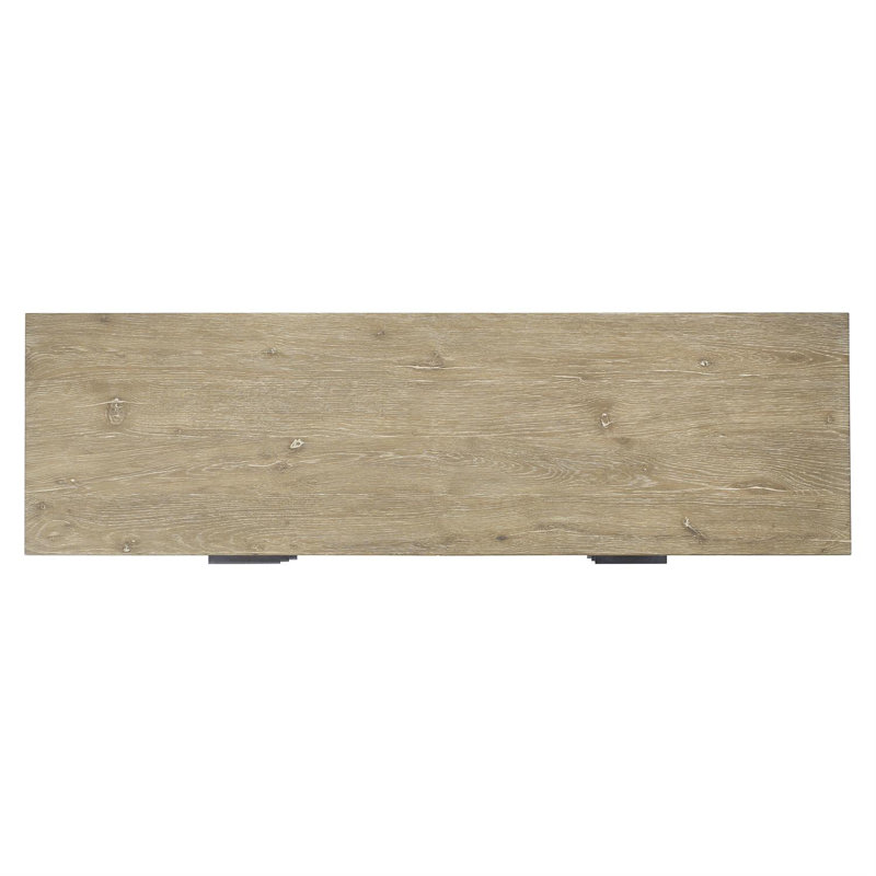 Aurum Finish Brown Oak Industrial 6-Drawer Dresser