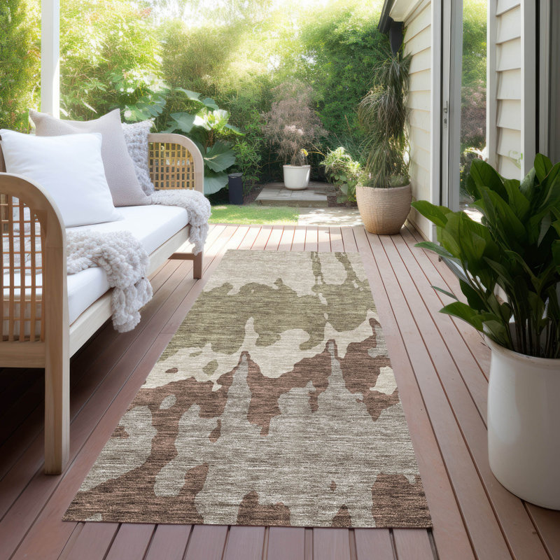 Tapis intérieur / extérieur noir lavable à la machine 1 pi 8 po x 2 pi 6 po Chayden ACN961