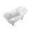 Baignoire de trempage sur pattes 68 "avec drain, pattes et plateau en bambou 68" Streamline