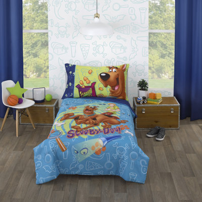 Ensemble de literie pour tout-petits 4 pièces NoJo Warner Brothers Scooby Doo Scooby Dooby Doo