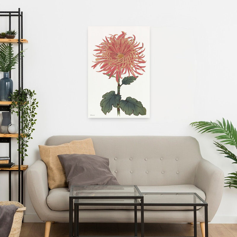 Art floral printanier rose 2, H 24 po x l 16 po