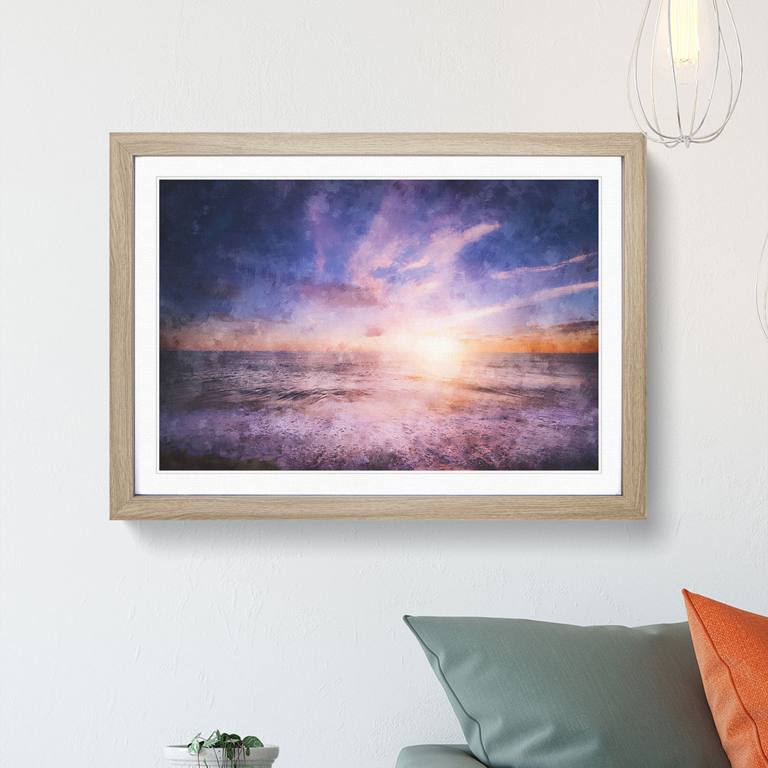 Beach In San Diego California - Picture Frame Painting