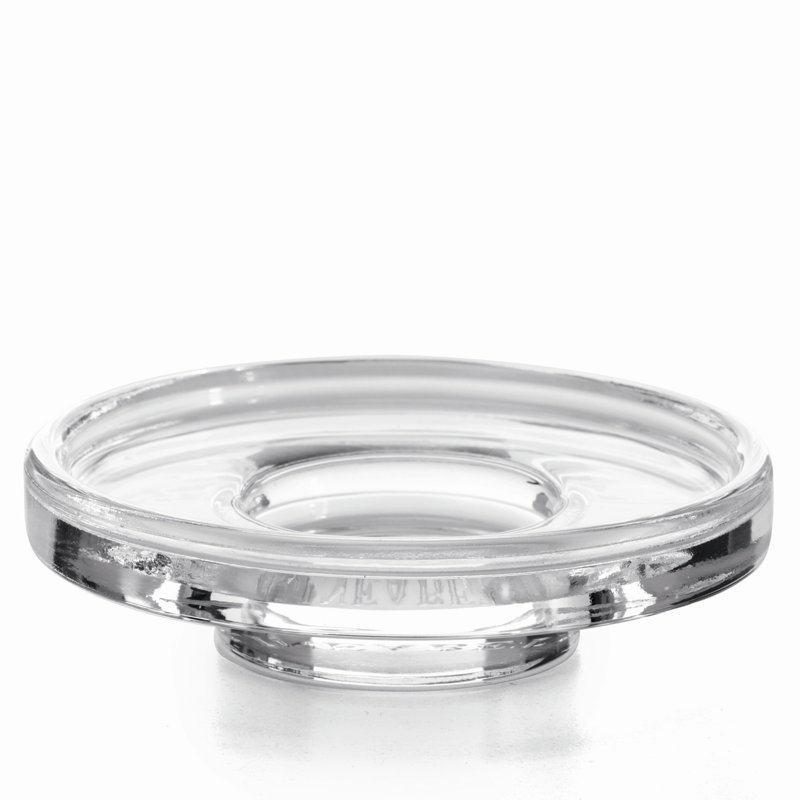 Saon Soap Dish, Clear Glass
