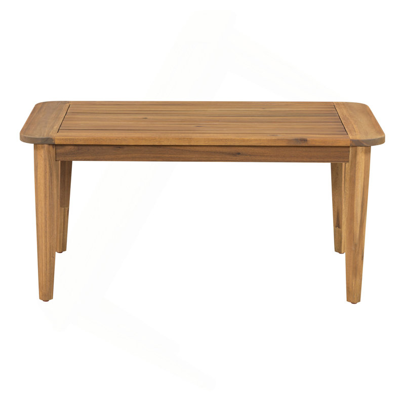 Table basse d'extérieur en bois d'acacia