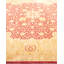 Tapis orange / rouge en laine noué à la main de conception unique 8 pi 2 po x 10 pi 6 po Sharer